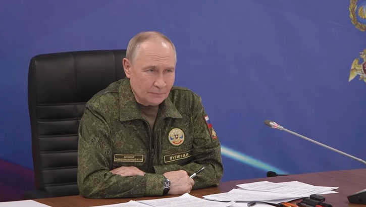 ইউক্রেন শান্তি না চাইলে রাশিয়া বলপ্রয়োগের মাধ্যমে লক্ষ্য অর্জন কর